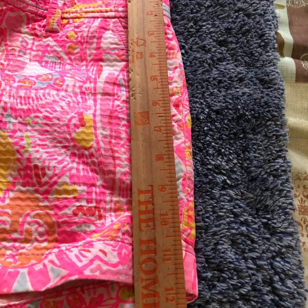 Lilly Pulitzer Vibrant Pink and Yellow Women's Shorts